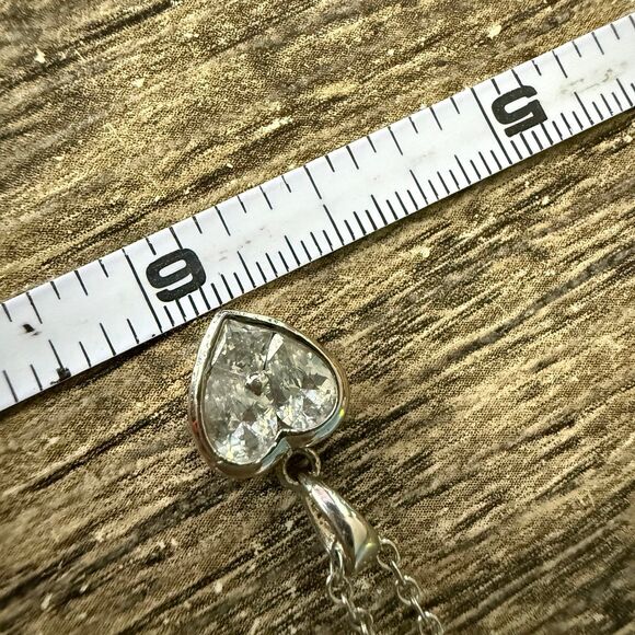 CZ by Kenneth Jay Lane Heart Necklace - Picture 9 of 12